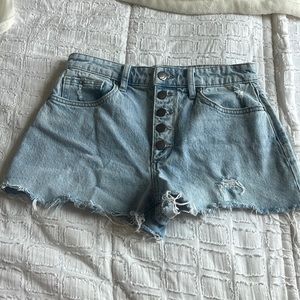 High rise Jean shorts